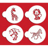 Safari Tiere Stencil für süsse und einfache Motive