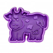 Cookie cutter with ejector cow