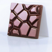 Chocolate bar mold paved square
