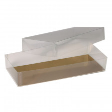 Pralinen & Macaron Verpackung transparent 20.1x8.3x3.4 cm