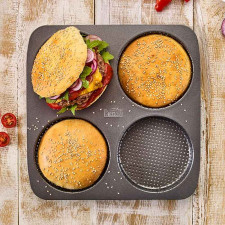 Burger-Brötchen-Backblech für knusprige Burger-Buns
