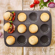 Mini burger bun baking tray