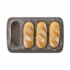 Mini-Baguette-Backblech für knusprige kleine Baguettes