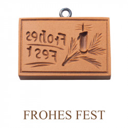 Springerle-Model Frohes Fest 66 x 44 mm