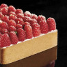 Tortenring quadratisch 16 cm x 2 cm für perfekte Tartes und Wähen
