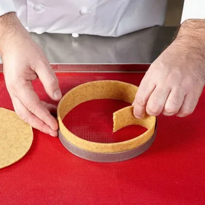 Tortenring Perforiert Ø 17 cm x 2 cm für perfekte Tartes