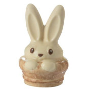 Chocolate mold bunny in basket