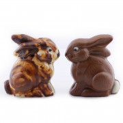 Chocolate mold bunny, 2 pieces