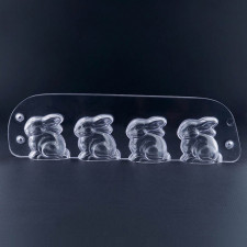 Schokoladenform Häschen, 4-teilig