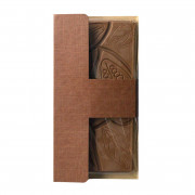 Chocolate bar packaging brown 16.5 cm x 8 cm x 1.1 cm, 10 pieces