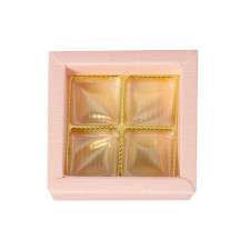 Pralinenverpackung Rosa für 4 Pralinen für edle Geschenke