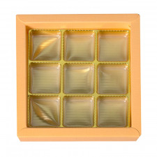 Pralinenverpackung Orange für 9 Pralinen für edle Geschenke