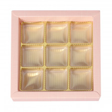 Pralinenverpackung Rosa für 9 Pralinen für edle Geschenke
