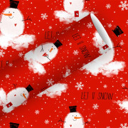 Wrapping paper Let it snow, 200 cm x 70 cm