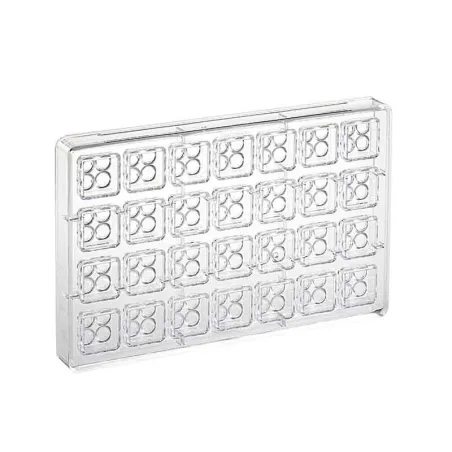 Praline mold Lego for 28 original chocolates