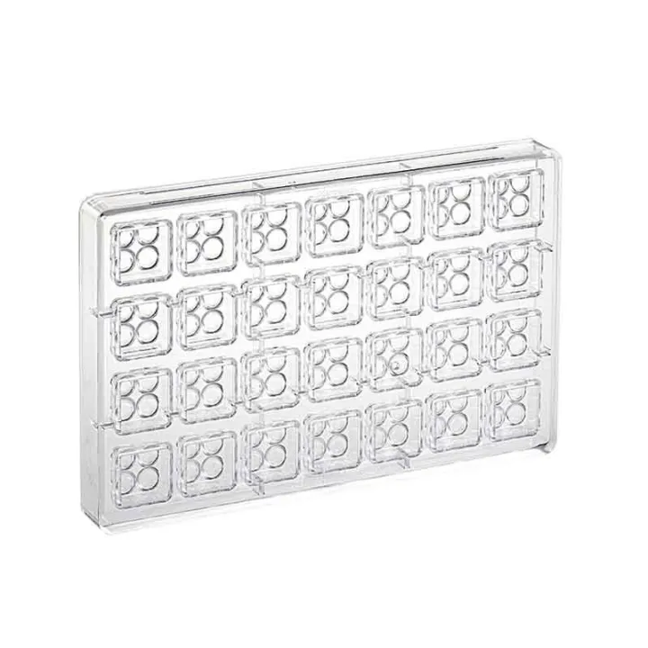 Praline mold Lego for 28 original chocolates