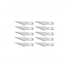 Replacement blades for fondant cutter, 10 pieces