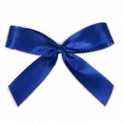 Bow with clip, blue