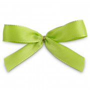 Bow with clip, light green