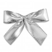 Ribbon with clip, silver