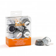Praline capsules silver, 180 pieces