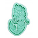Cookie cutter with ejector mermaid