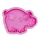 Cookie cutter with ejector lucky pig