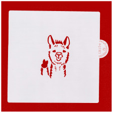 Lama Stencil für coole Dekorationen