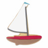 Ausstecher Segelboot