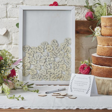Wood guest book