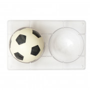 Chocolate mold football Large, 2 pieces