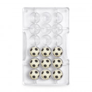 Chocolate mold football small, 18 pieces
