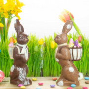 Chocolate mold bunny with basket