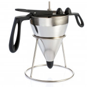 Professional funnel with 3 spouts & holder