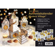 Advent calendar for crafts, Modern Village