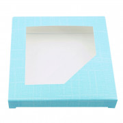 Emballage tablette de chocolat Turquoise, 10cm x 10cm, 10 pièces