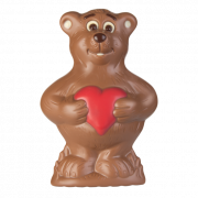 Chocolate mold bear with heart
