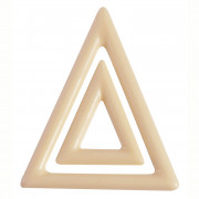Chocolate mold for triangle decorations