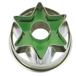 Stern mit Auswerfer Ausstecher, 4 cm