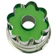 Rosette cookie cutter with ejector, 4 cm