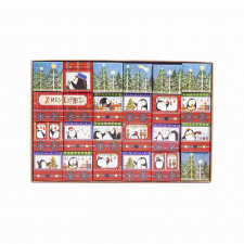 Adventskalender X mas Express, 24 bedruckte Kartons für die Vorfreude auf Weihnachten