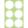 Adesivo vuoto verde, 24 pezzi