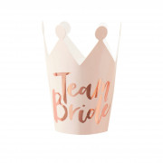 Team Bride mini party crowns, 5 pieces