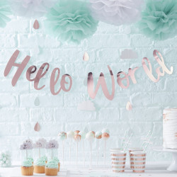 Girlande Hello World, 1.5 Meter