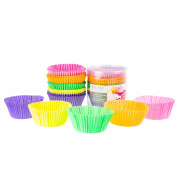 Cupcake molds colored, extra strong, 100 pieces