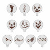 Cappuccino stencils set 2, 10 pieces