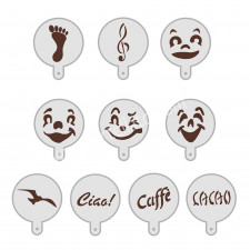 Cappuccino stencils set 2, 10 pieces