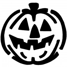 Cappuccino stencils Halloween, 4 pieces