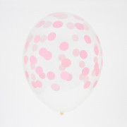 Balloon with pink dots, 5...