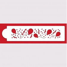 Ballone & Konfetti Stencil für festliche Dekorationen